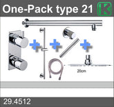 one-pack inbouwthermostaatset type 21 (20cm ufo)